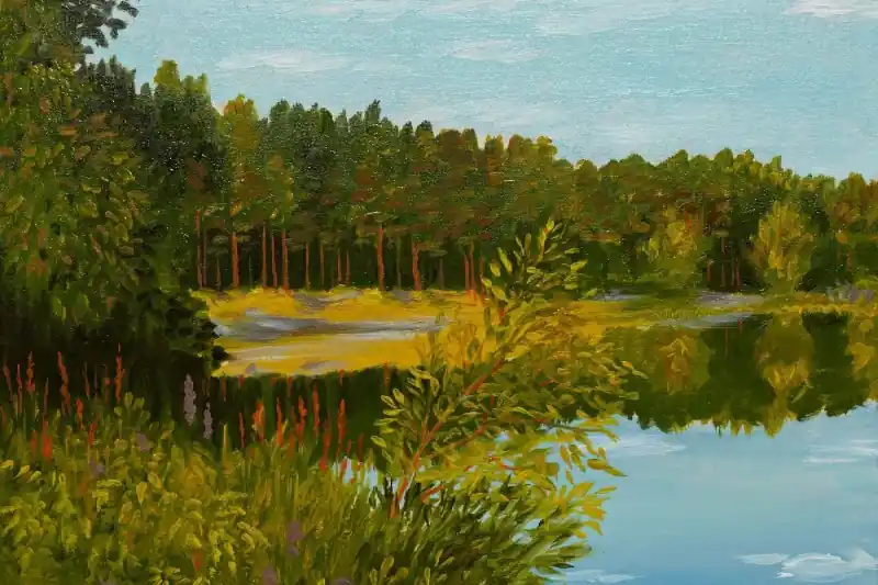 Fototapeta na flizelinie MS-5-2031 Malowanie - Las iglasty 375 x 250 cm Bezpieczne zakupy