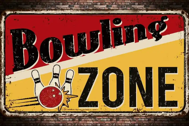 Fototapeta na flizelinie MS-5-2062 Znak - Strefa bowlingowa 375 x 250 cm Bestseller