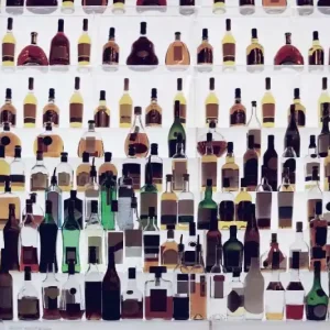 Darmowy zwrot Fototapeta na flizelinie MS-5-2075 Butelki na alkohol 375 x 250 cm