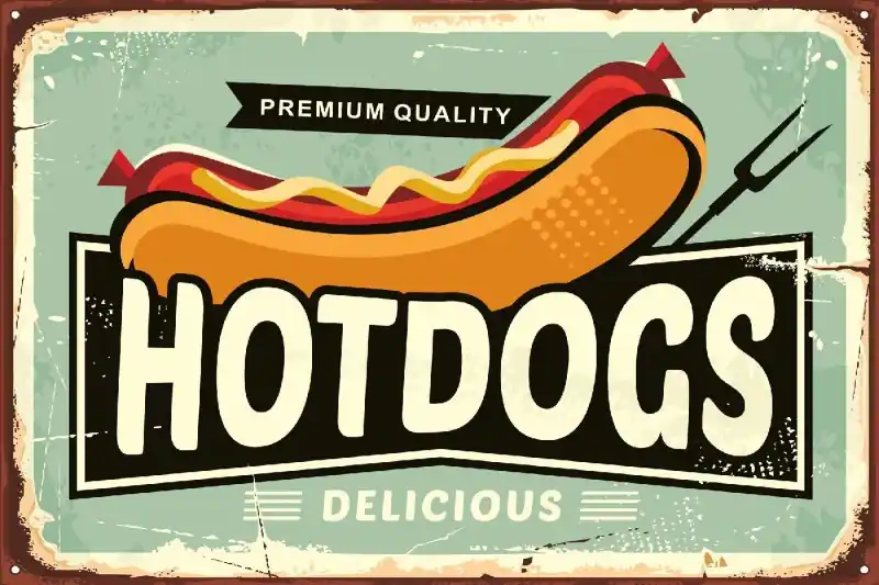 Fototapeta na flizelinie MS-5-2097 Znak - Hot dog 375 x 250 cm Oferta limitowana