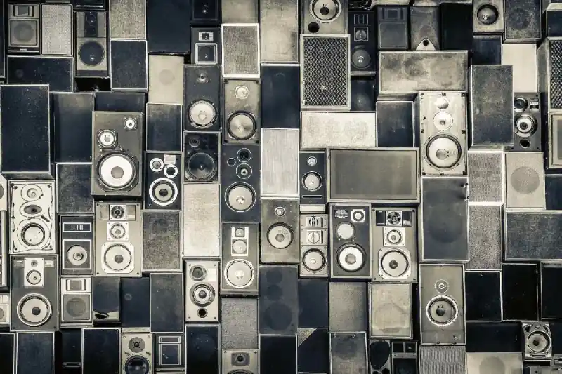 Nowość Fototapeta na flizelinie MS-5-2110 Stare głośniki muzyczne 375 x 250 cm