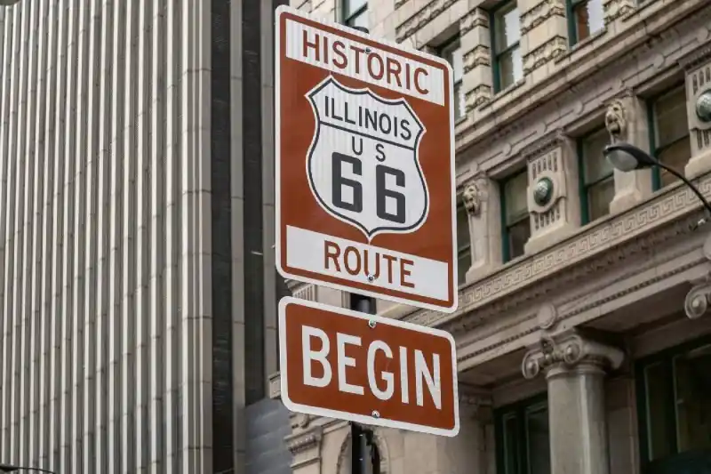 Fototapeta na flizelinie MS-5-2143 Route 66 w Illinois 375 x 250 cm Szybka wysyłka