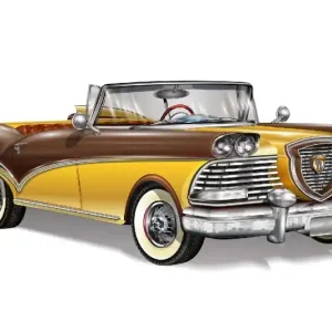 Bestseller Fototapeta na flizelinie MS-5-2208 Retro żółta convertible 375 x 250 cm