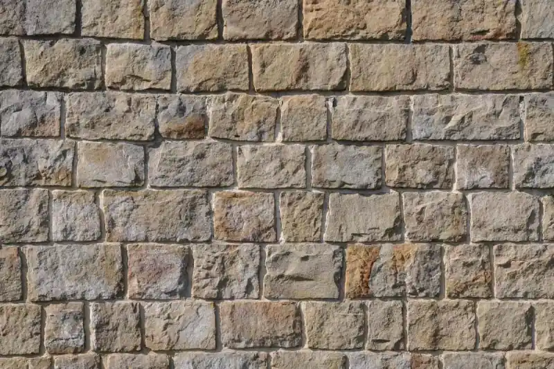 Bezpieczne zakupy Fototapeta na flizelinie MS-5-2358 Ściana z bloków piaskowca 375 x 250 cm