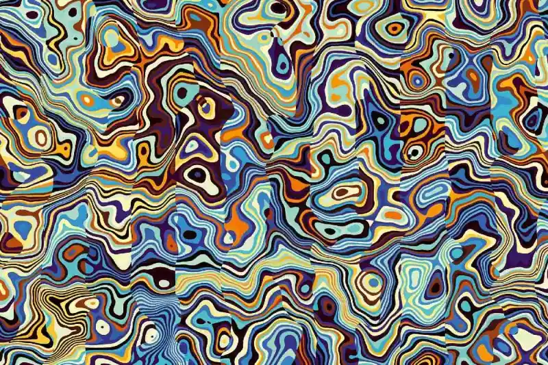 Łatwy zwrot Fototapeta na flizelinie MS-5-2522 Geometryczny obraz falisty 375 x 250 cm