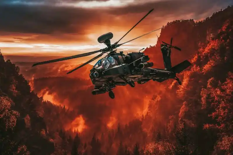 Wyjątkowa oferta Fototapeta na flizelinie MS-5-2846 Amerykański helikopter 375 x 250 cm