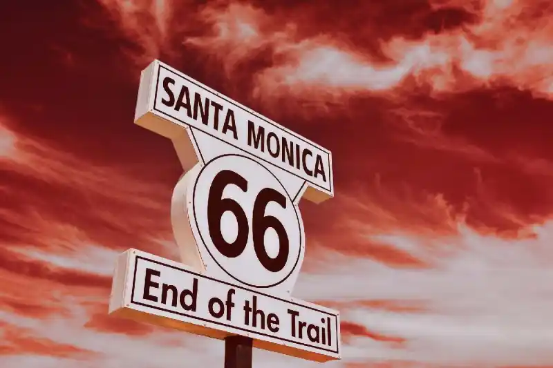 Hit cenowy Fototapeta na flizelinie MS-5-2856 Route 66 w Santa Monica 375 x 250 cm