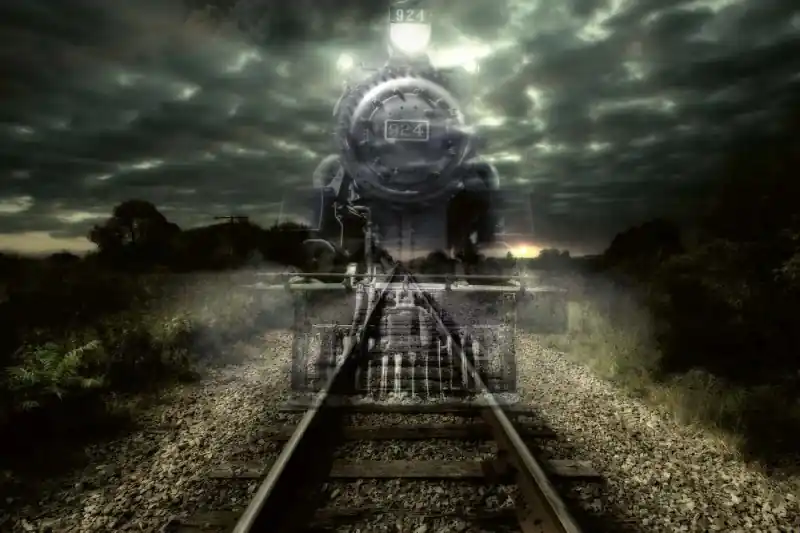 Fototapeta na flizelinie MS-5-2907 Ghost Train 375 x 250 cm Nie przegap