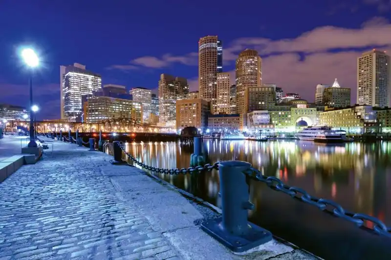 Szybka dostawa Fototapeta na flizelinie MS-5-2938 Dzielnica Finansowa, Boston 375 x 250 cm