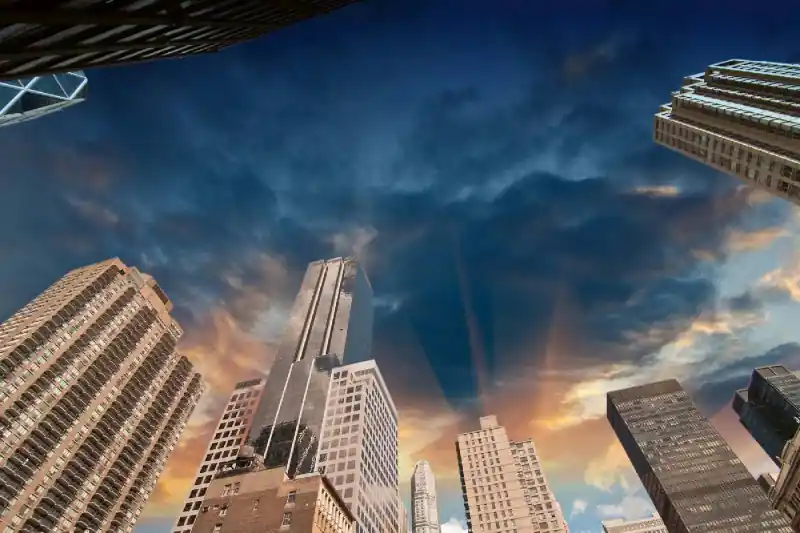 Sprawdź teraz Fototapeta na flizelinie MS-5-2995 Wieżowce na Manhattanie 375 x 250 cm