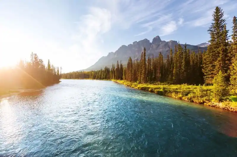 Fototapeta na flizelinie MS-5-3103 Castle Mountain, Kanada 375 x 250 cm Tylko do końca tygodnia