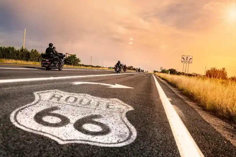 Fototapeta na flizelinie MS-5-3031 Route marker 66 375 x 250 cm Kup online