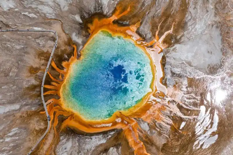 Fototapeta na flizelinie MS-5-3037 Rainbow Spring, Yellowstone 375 x 250 cm Ekspresowa dostawa