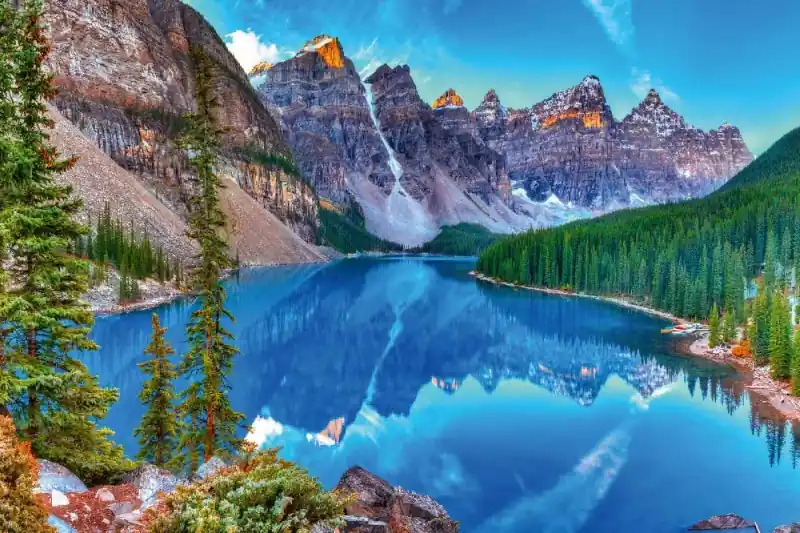 Wyprzedaż Fototapeta na flizelinie MS-5-3049 Moraine Lake 375 x 250 cm