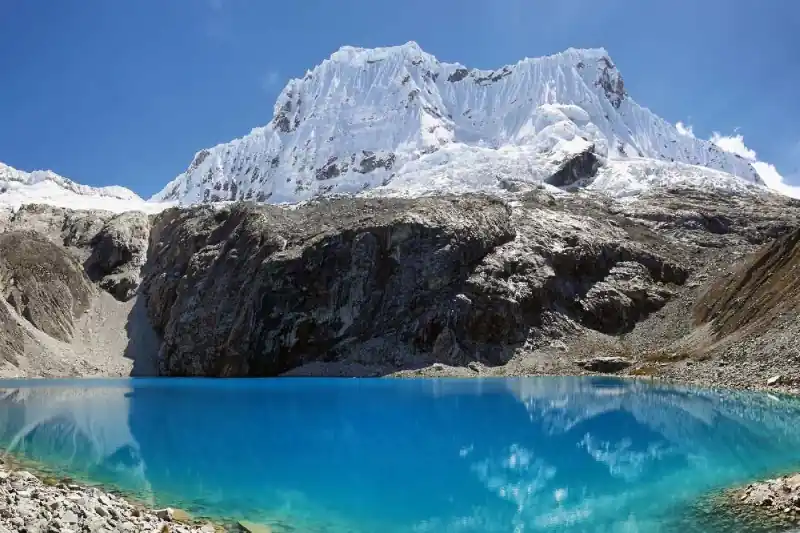 Wybór klientów Fototapeta na flizelinie MS-5-3067 Jezioro Huascaran 375 x 250 cm
