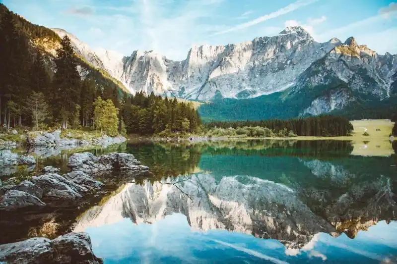 Nowy Fototapeta na flizelinie MS-5-3074 Lago di Fusine 375 x 250 cm