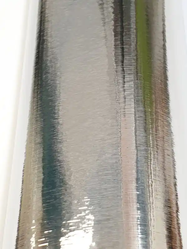 Okleina Meblowa 10296 / Gekkofix metaliczna srebrna szczotkowana połysk szer 45 cm Taniej
