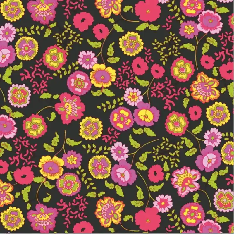 Oferta czasowa Okleina Meblowa 13424 / Gekkofix fleur black szer 45 cm