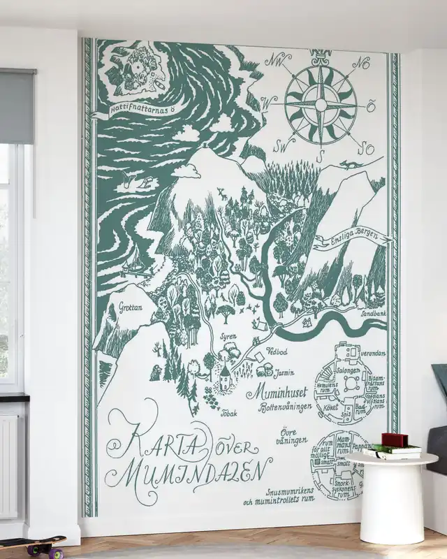 Muminki – Mapa Doliny Muminków – Zielona Zniżka