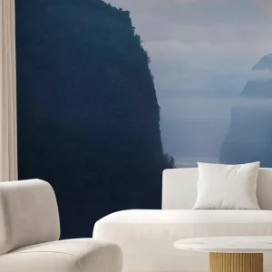 Bezpieczna płatność Norweski fiord we mgle