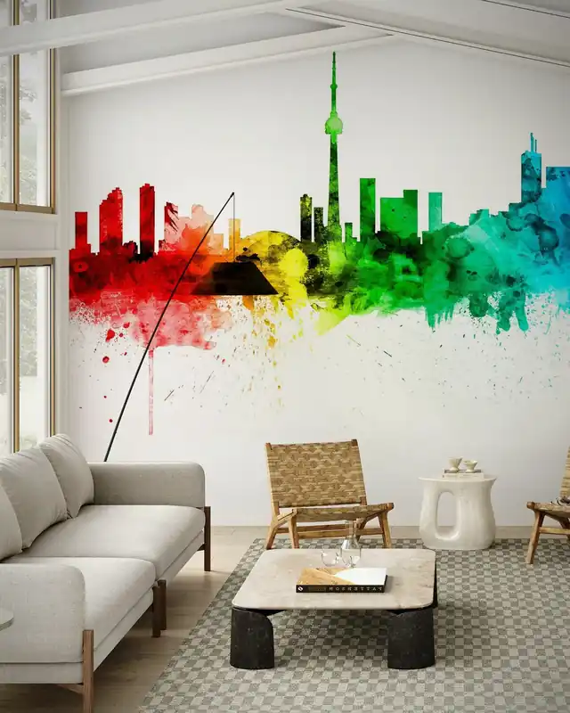 Popularny Panorama Toronto Tęcza