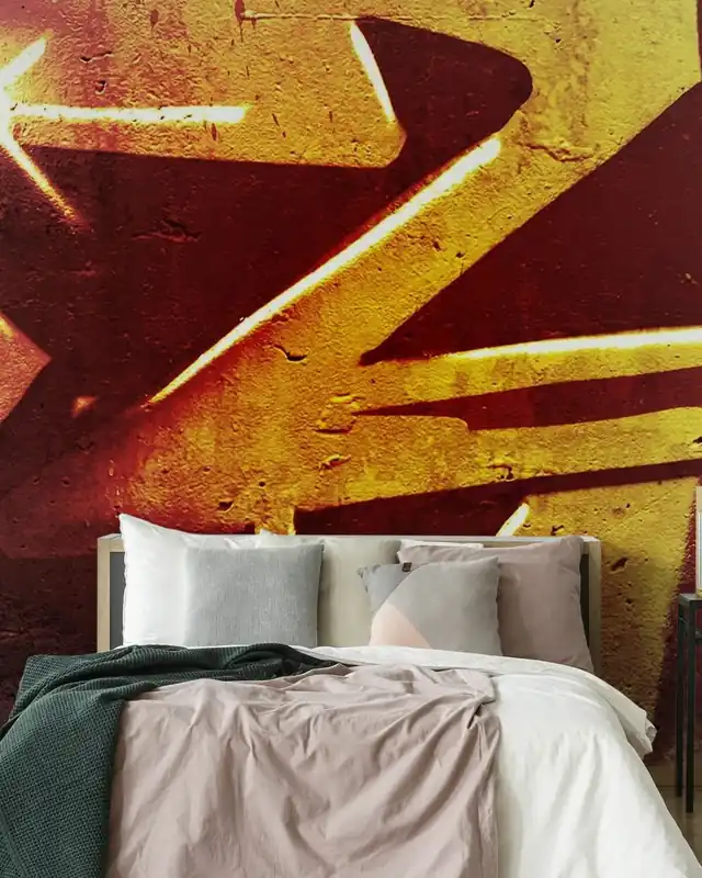 Ekspresowa dostawa Graffiti na starej brudnej ścianie