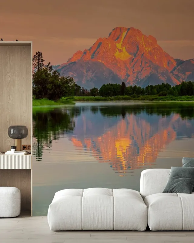 Wschód słońca nad Grand Teton Dostępne od ręki