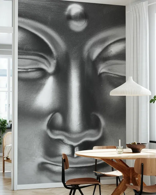 Cena promocyjna Złoty Budda z bliska - cz/b