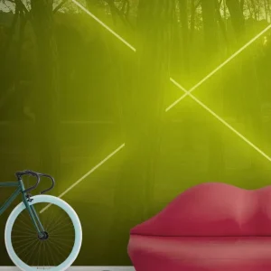 Żółte neonowe światło w kształcie krzyża Super okazja
