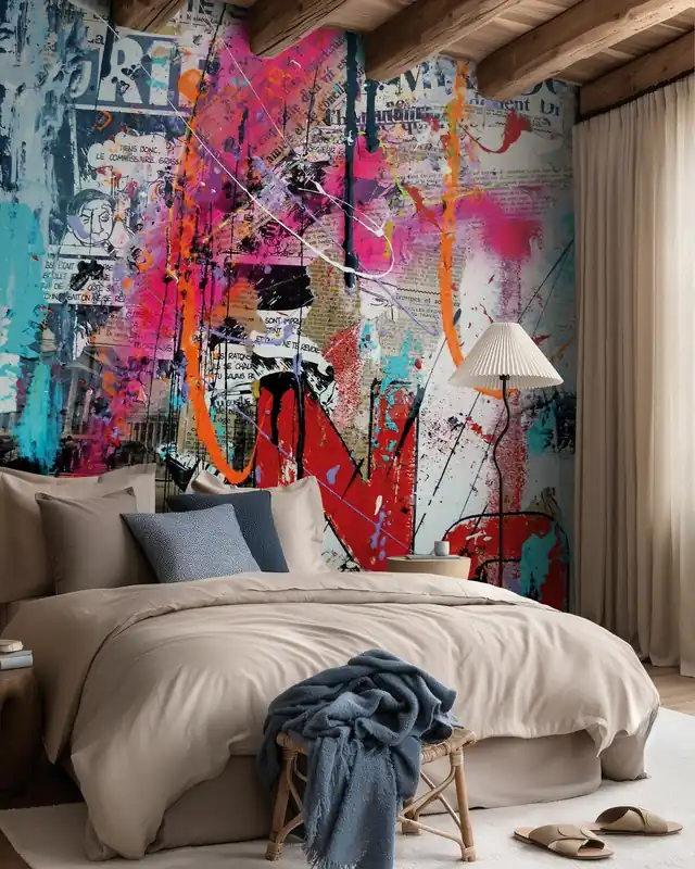 Tylko dziś Abstrakcyjne Graffiti Ścienne III