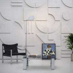 Bauhaus Geo Relief - Biały - Duży Wysoka jakość