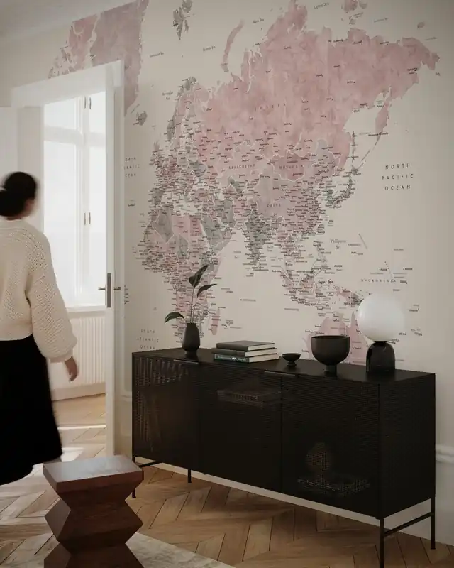 Cena promocyjna Mapa świata z miastami
