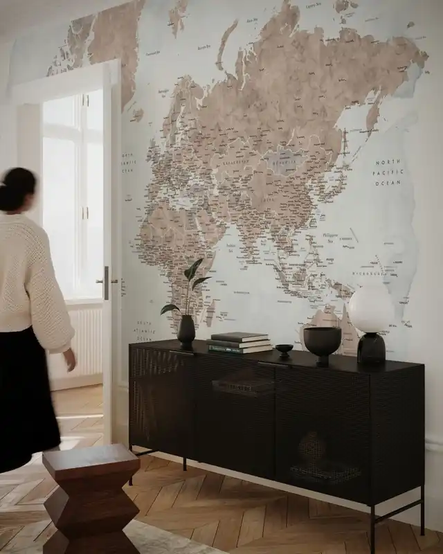 Bezpieczna płatność Mapa świata z miastami