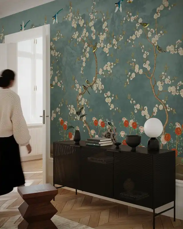 Ostatnia szansa Ogród Chinoiserie - Niebieski