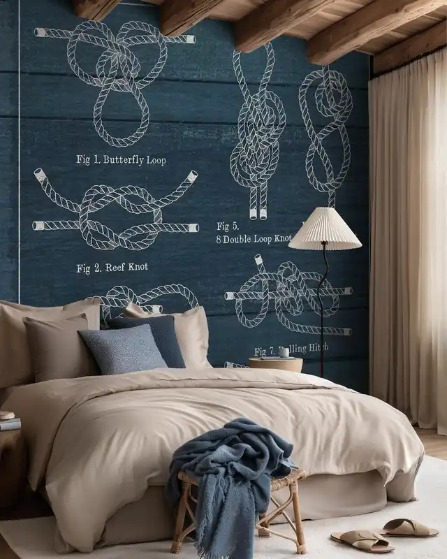 Taniej Węzły żeglarskie w stylu vintage