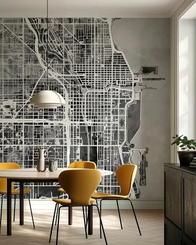 Mapa ulic Chicago C/B Tylko dziś