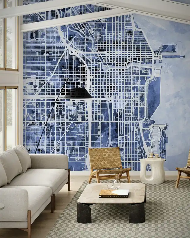 Mapa ulic miasta Chicago Rabat