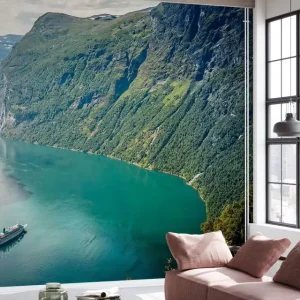 Zielona woda z Geirangerfjordu, Norwegia Wyjątkowa oferta
