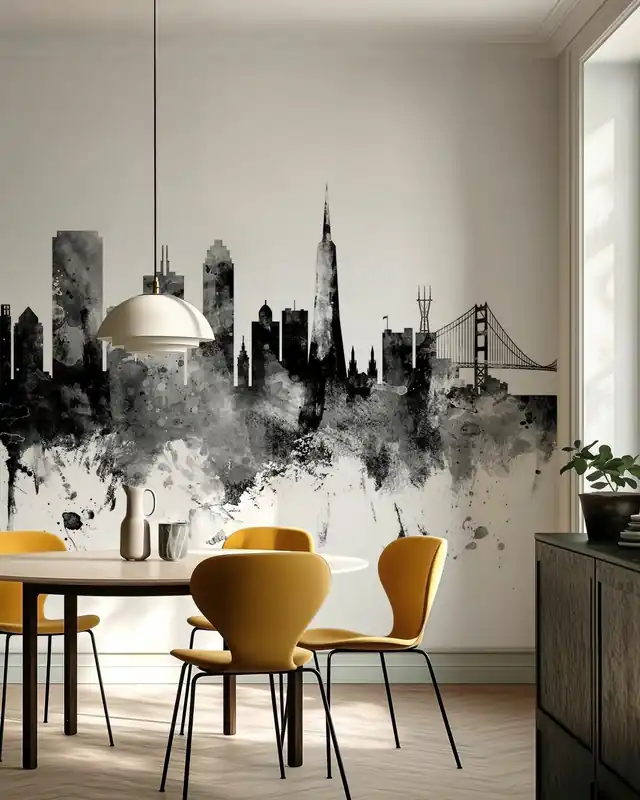 Panorama San Francisco, czarno-białe Oferta