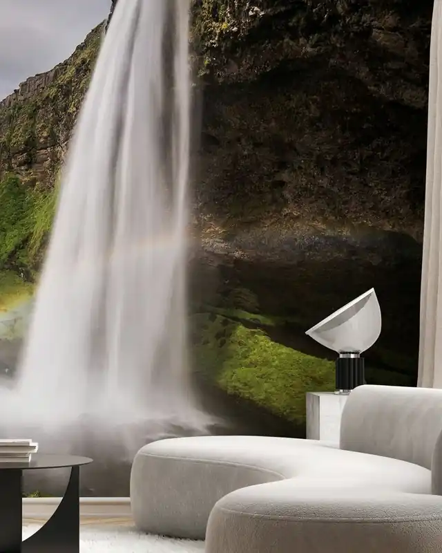 Okazja Wodospad Seljalandsfoss z tęczą