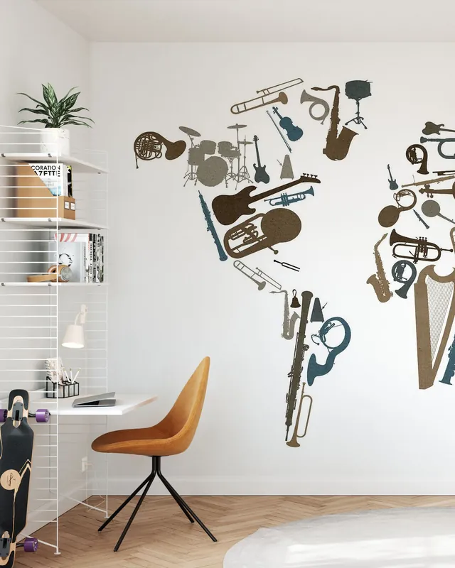 Mapa świata instrumentów muzycznych Kup teraz