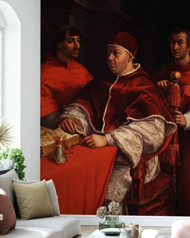 Portrait of Pope Leo X - Raphael Niska cena