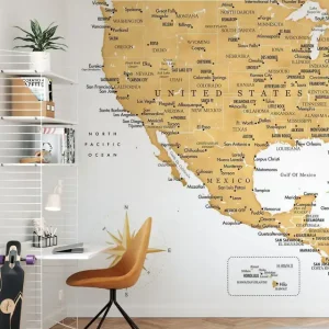 Złota mapa USA i Meksyku Do wyczerpania zapasów