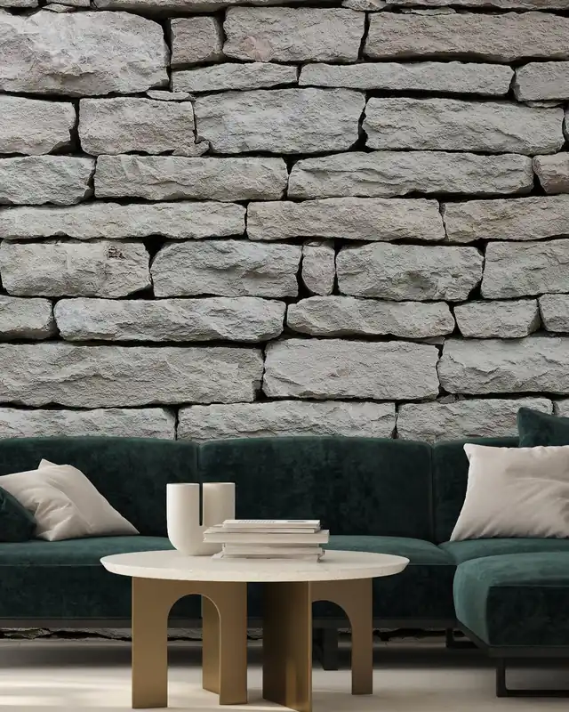Szary kamienny mur Popularny