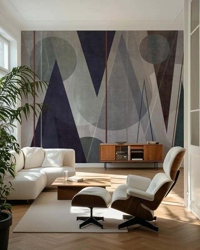 Ekspresowa dostawa Geometryczny mural