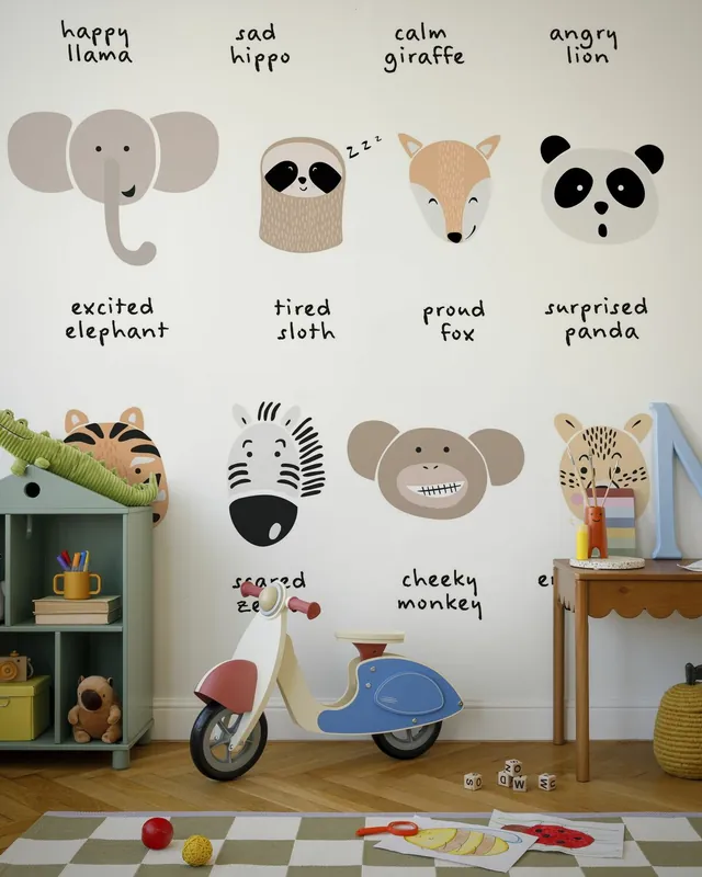 Dziecięcy uspokajający nadruk emocji medytacyjnych Hit cenowy