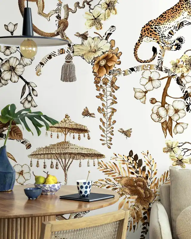 Chinoiserie Kapryśny Ogród Brązowy Oferta